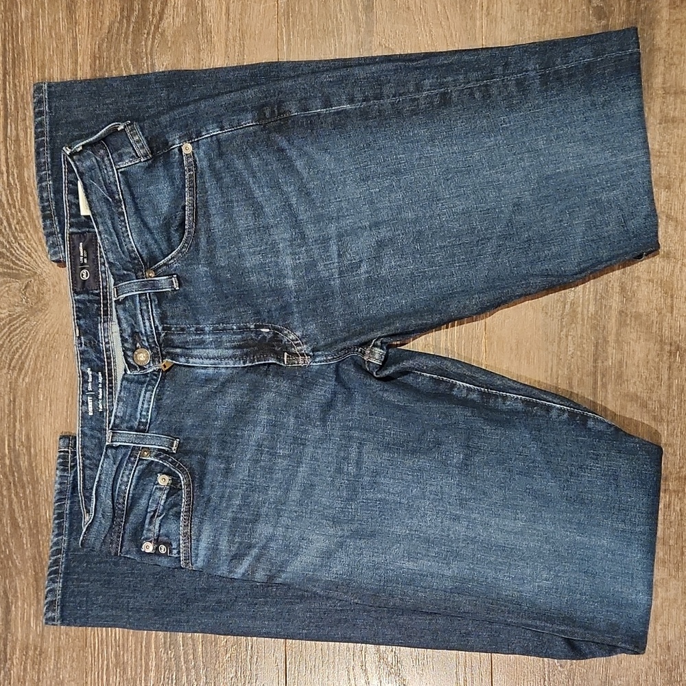 ❤️ AG ADRIANO GOLDSCHMIED EVERETT SLIM STRAIGHT JEANS, 30 × 34